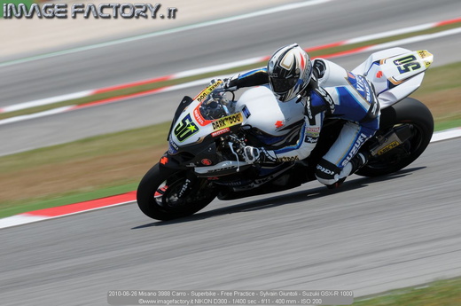 2010-06-26 Misano 3988 Carro - Superbike - Free Practice - Sylvain Giuntoli - Suzuki GSX-R 1000